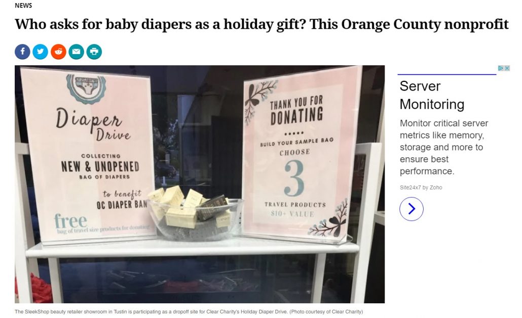 OC Register - Who asks for baby diapers as a holiday gift? This Orange County nonprofit